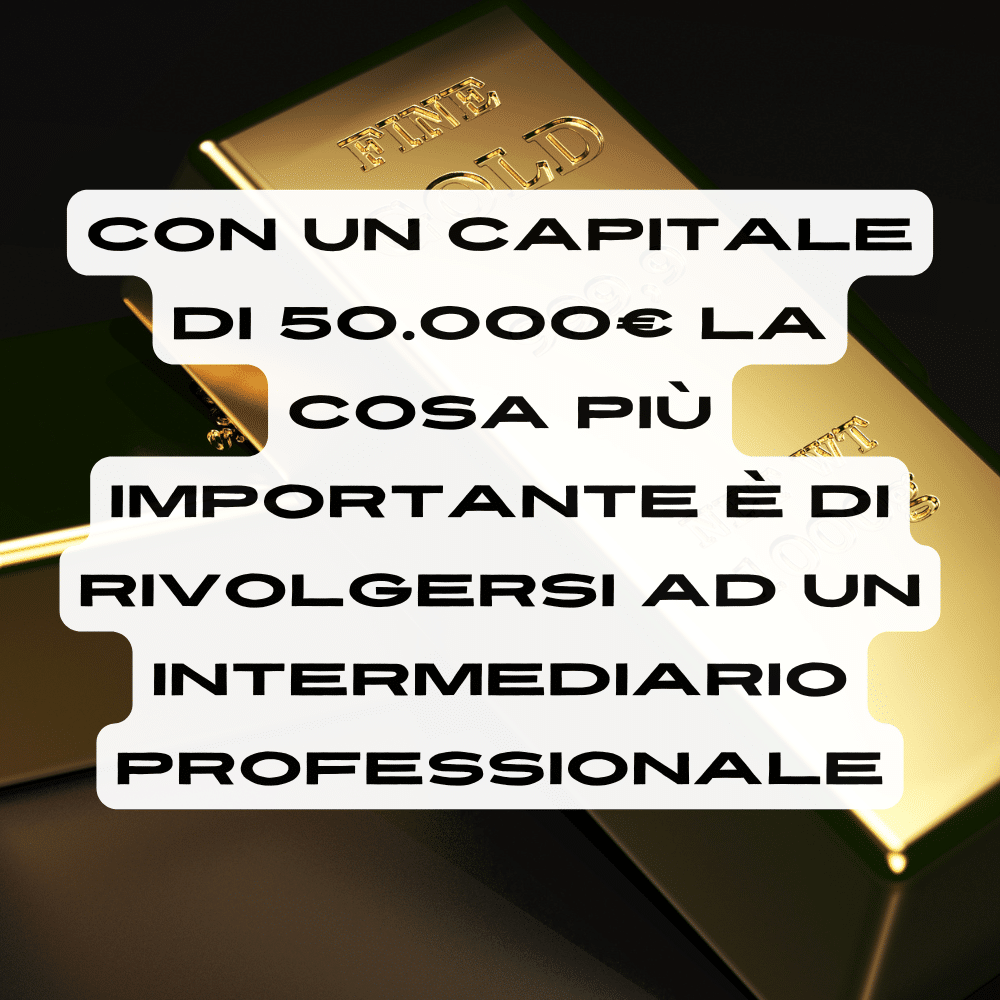 come investire 50.000€ in oro