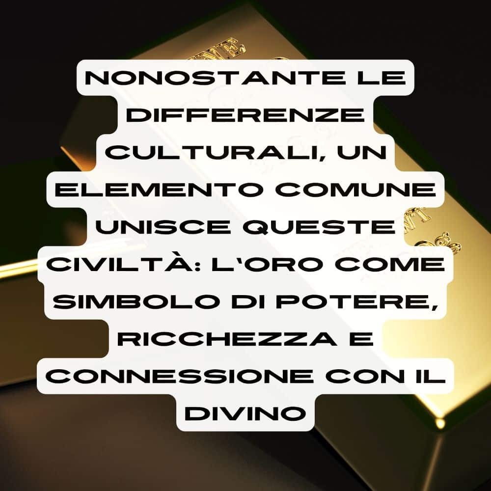 L'oro è visto da tutti come simbolo di potere, ricchezza e divino