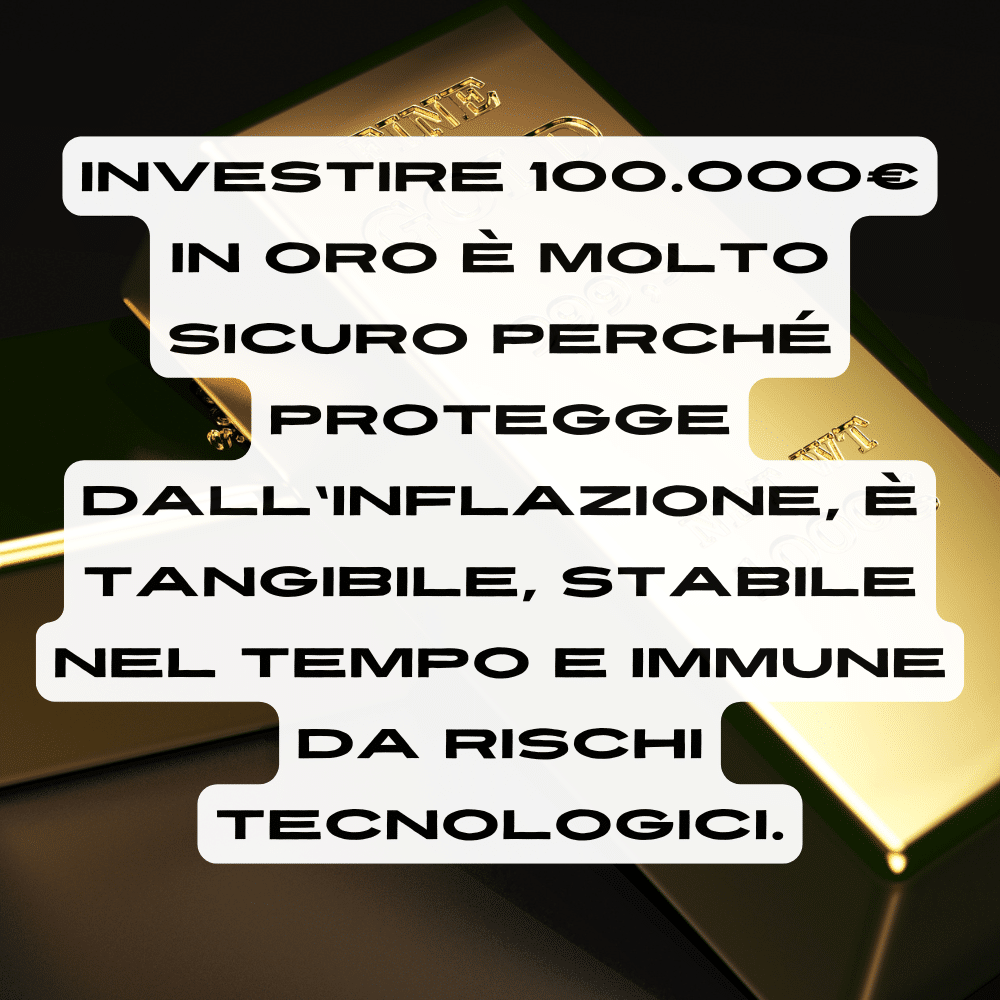 investire in oro è un investimento molto sicuro