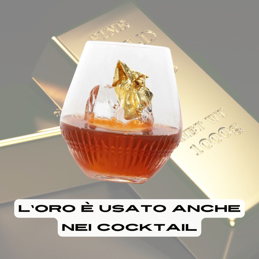 Oro usato nei cocktail per fare il gold fashioned